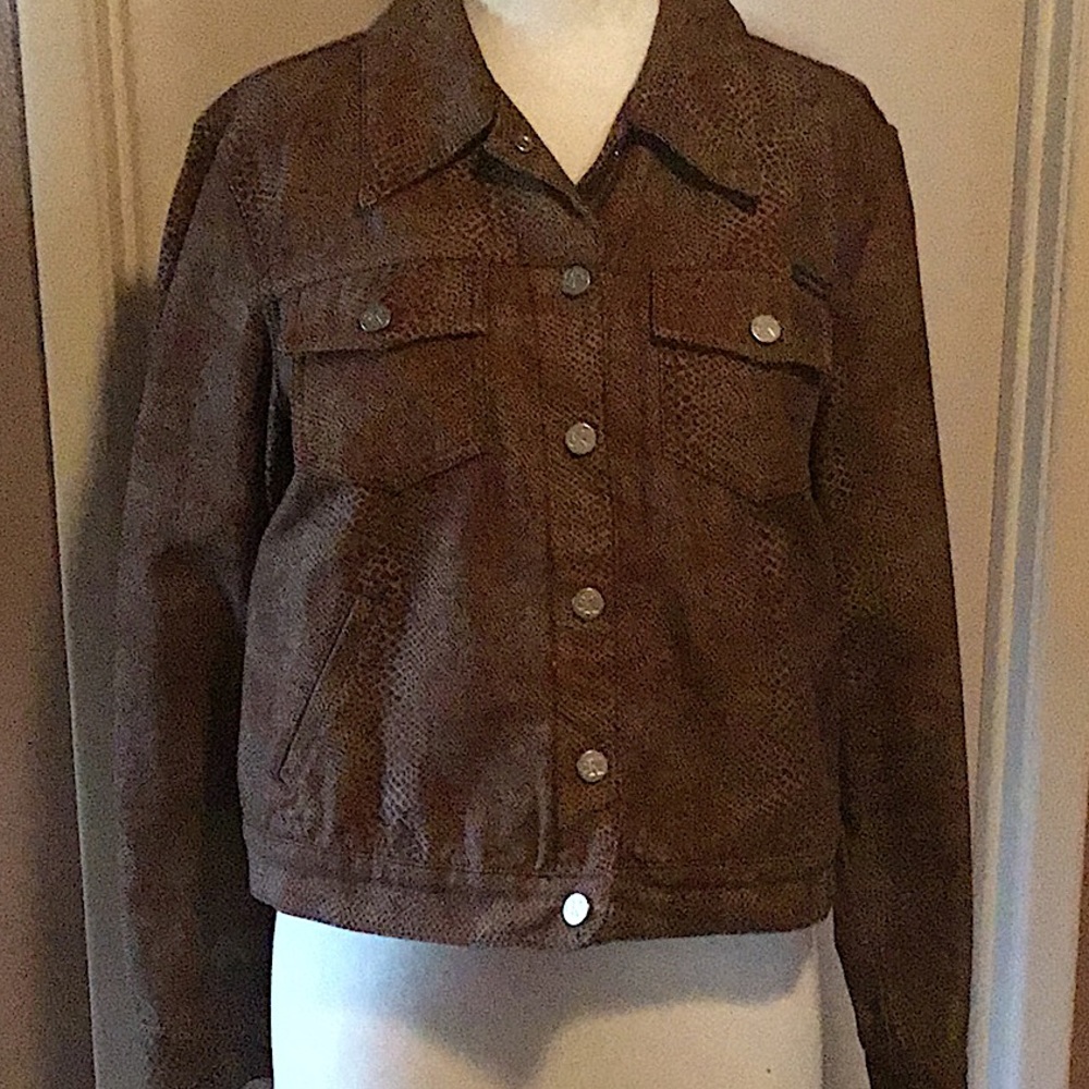 Brown Calvin Kline 2pc Pants n Jacket
